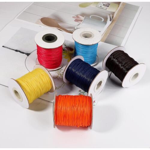 2mm 5m/lot Waxed Beading Thread Cotton Cord Rope String Party Wedding Gift Wrapping Cords DIY Scrapbooking Florists Craft Decor