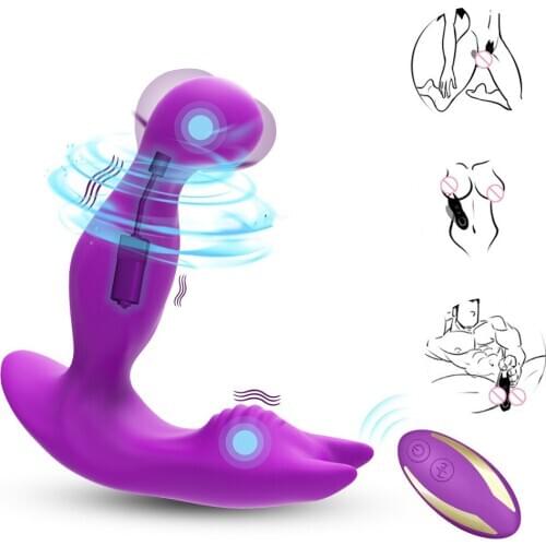 360 Degree Rotating men Prostate Massager Vagina Vibrator for women Vibrating men Sex Toys for adult clitoris G-Spot Stimulation