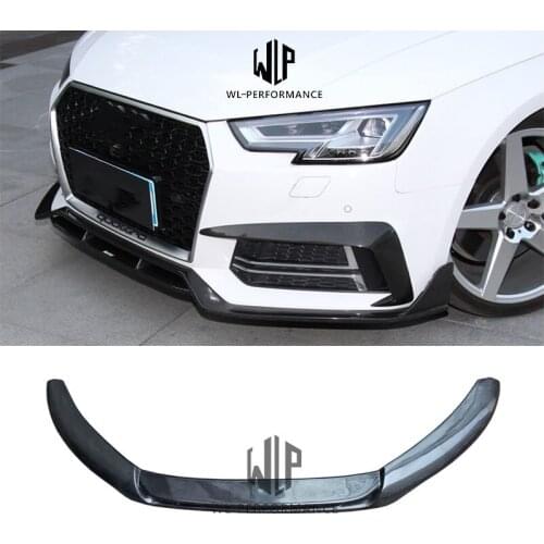 A4 B9 ABT Style High Quality Carbon Fiber Front Bumper Lip Spiltter For Audi A4L B9 Front Bumper Car Styling 2013-2016