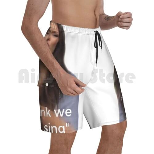 I Think We All Sing Meme Beach Shorts Men Beach Pants Swimwear Justice Meme Youtube Singing Performer Funny Vine