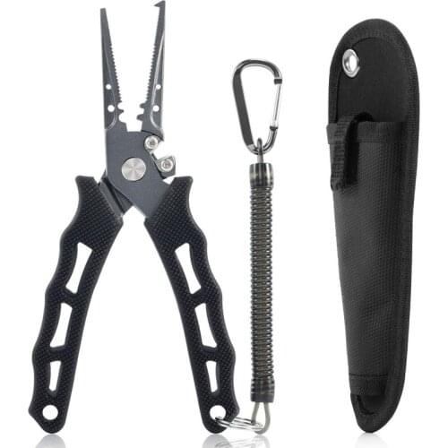 Japans original multi-functional stainless steel road pliers, hook-pulling pliers, iron plate, sea fishing pliers, line shears