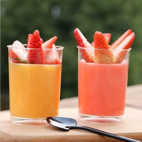 10PCS160ML Disposable Plastic Tableware Dessert Cup Pudding Cup Mousse Cup Party Decoration Kitchen Accessories Food Container