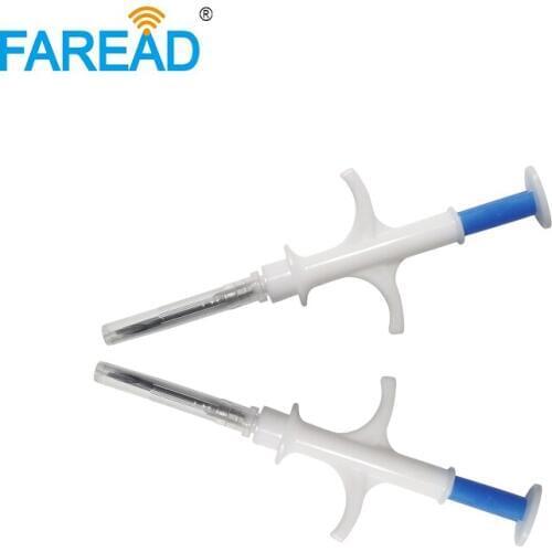 Hot sale x10pcs 134.2Khz FDX-B EM4305 microchip for pets animal lifetime tracking with unique ISO ICAR for register