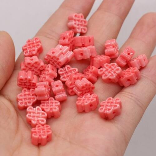 2021 New Red Coral Through Hole Loose Bead Pattern Shape DIY Personalized Necklace Bracelet Earring Jewelry Bead Gift Making