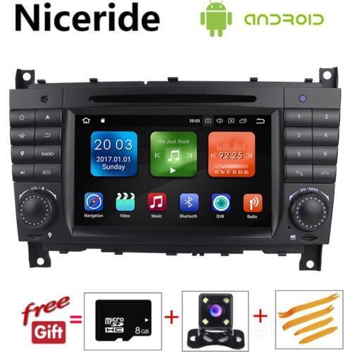 7" HD 1024x600 Octa core Car DVD Android 8.1 8.0 for Mercedes Benz C Class W203 c200 C230 C240 C320 C350 CLK W209 GPS Radio WiFi