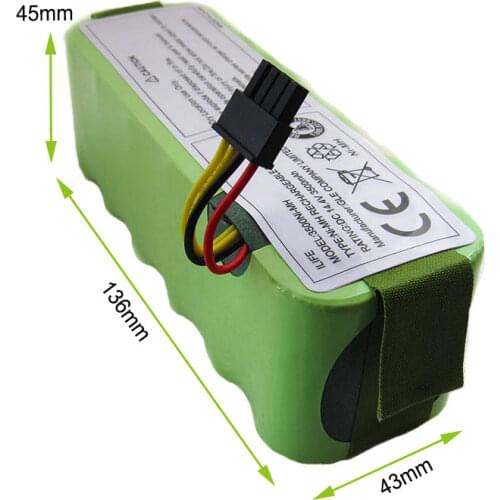 14.4V 2500MAH Ni-MH AA rechargeable battery cell for Ecovacs Deebot Deepoo X600 ZN605 ZN606 ZN609 Redmond Vacuum Cleaner Robot