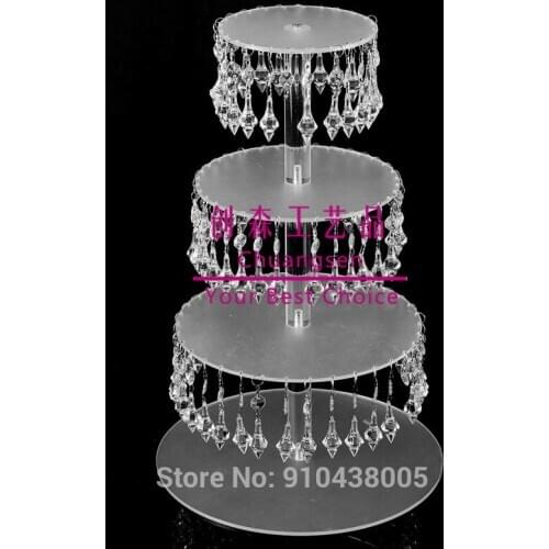 Cupcake Stand Acrylic,4Tiers Cake Stand Display Rack Stand For Wedding,Festival Deco Cake Holder Centerpiece