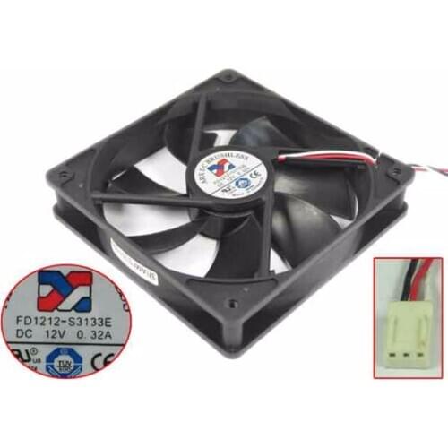 ARX FD1212-S3133E DC 12V 0.32A 120x120x25mm 3-wire Server Cooling Fan