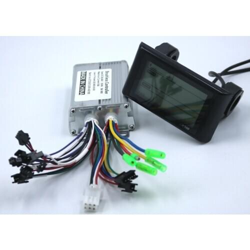 GREENTIME 36V 48V 350W 18A Brushless DC Motor Controller Ebike Controller +SW900 Display One Set