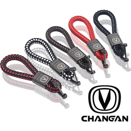 Good quality leather car key chain Car Accessories for CHANGAN CS15 CS35 CS55 CS75 CS95 EADO key ring
