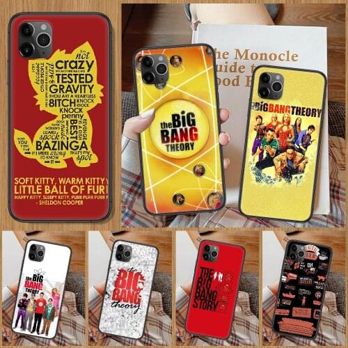 The Big Bang Theory Phone Case For iphone 5 5S SE 2 6 6S 7 8 11 12 Mini Plus X XS XR Pro Max black painting bumper fashion coque