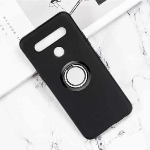 For LG K40s K50s Q70 Q9 One Q60 Xpression Plus 3 K12+ K20 K30 2019 K40 K50 Back Ring Holder Bracket Phone Case Cover Soft Shell