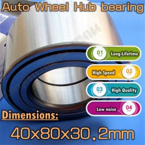 Long-Lifetime High speed Car Bearing Auto Wheel Hub bearing DAC40800302 Free Shipping 40*80*30.2 High Quality 40x80x30.2 mm