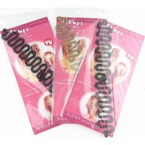 French Maquiagem Hair Care Style Styling Roller with Hook Magic Twist Styling Braiding Braiders Tool Bun Maker Fast Bun