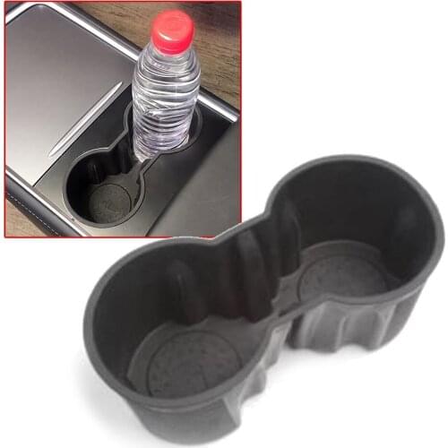 Storage Box Water Cup Holder For Tesla Model 3 2021 Modle Y Nice PVC Parts New