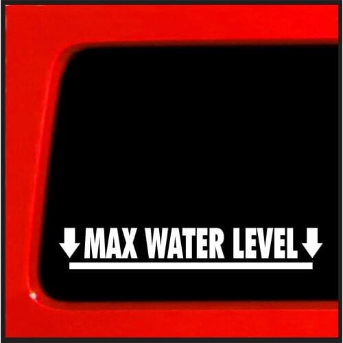 Max Water Level - sticker for window 20x3cm