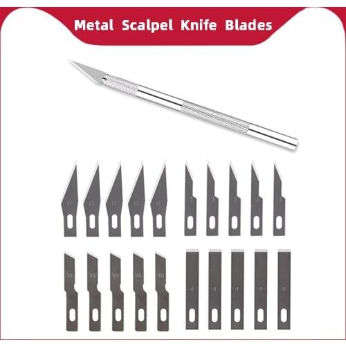 Metal Scalpel Knife Blades 6style Non-slip Engraving Craft Knives DIY Cutting Tool for Mobile Phone Laptop PCB Repair Hand Tools