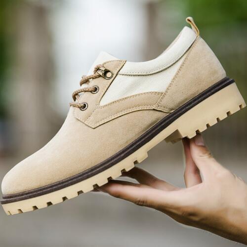 Hot Sale 2019 Men Fashion Casual Shoes Yellow Black Bottom Shoes for Adult Breathable Lace-up Male Shoes Zapatos Hombre T1-54