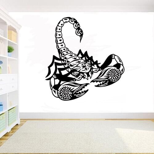Scorpion Wall Sticker Animal DIY Decals Home Wall Decoration Bedroom Wall Art Living Room Vinyl Art Waterproof Stickers 3645