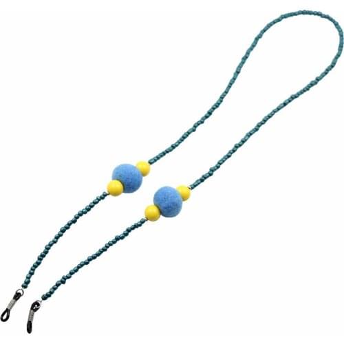 Colorful Bead Eyeglass Sunglasses Cord Holder Necklace Eyewear Lanyard