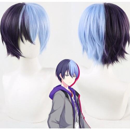 New Vivid Bad Squad Aoyagi Touya Cosplay Wig Heat Resistant Synthetic Hair Halloween Carnival Costume Accessories