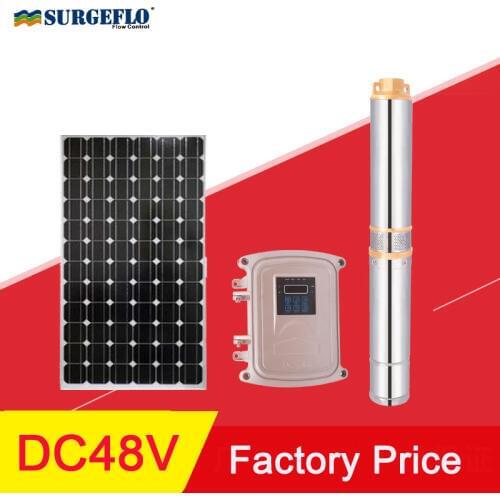 Deep well submersible pump for solar energy 42m 6T/h water pump solar panel garden for irrigation solar water pond pump