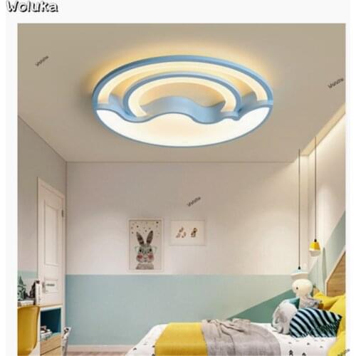 Simple and modern children room ceiling light pink room smart dimming color modulation LED lamps CD50 W06