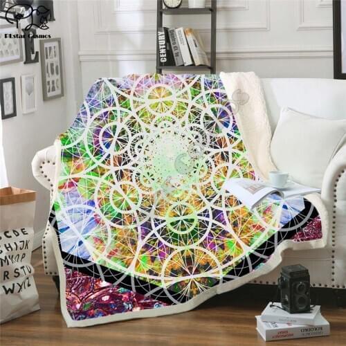 Hexagon Kaboom Fleece Blanket Plush 3d Printed for Adults Sofa Sherpa Fleece Bedspread Wrap Throw Blanket