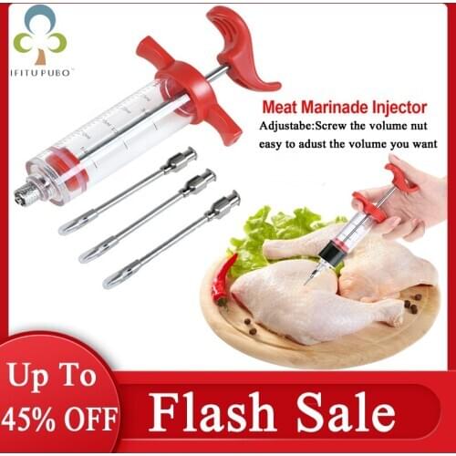 Turkey Marinade Syringe Seasoning Syringe Hot Products Barbecue Baking Tools Household Kitchen Cooking Accessories