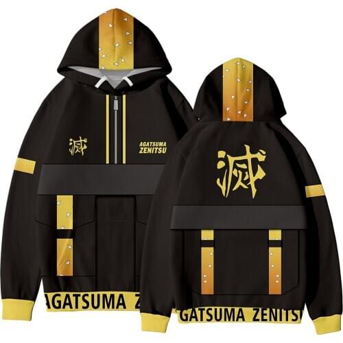 LUCKYFRIDAY popular Anime Demon Slayer Kimetsu No Yaiba Streetwear Harajuku Streetwear Casual Unisex/Kids Hoodies Sweatshirt