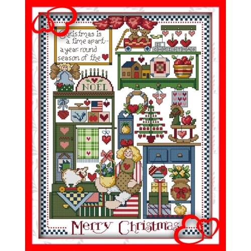 Everlasting Love Christmas Gift Ecological Cotton Chinese Cross Stitch Kits Counted Stamped 14CT And New Year Sales Promotions
