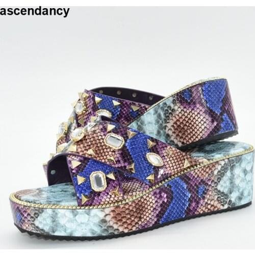 New Fashion Luxery Shoes Women Womens Platform Heels Ladies Dress Shoes Plus Size Women Shoes 42 Slip on Rhinestone Women Pumps