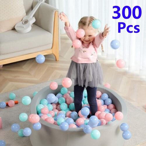 300PCS Outdoor Sport Ball Colorful Soft Water Pool Ocean Wave Ball Baby Children Funny Toys Eco-Friendly Stress Air Ball