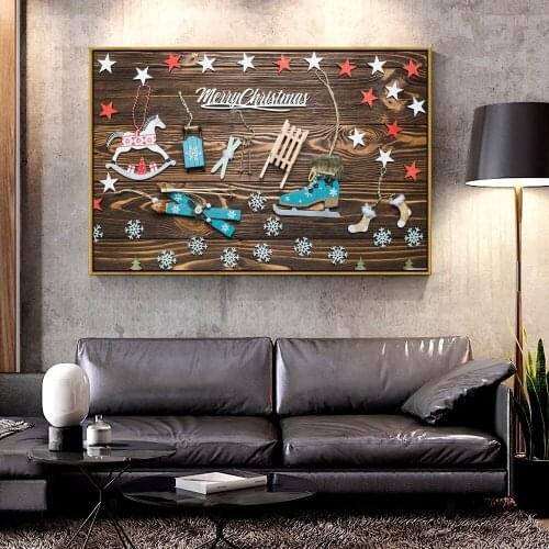 Artcozy Oil Canvas Painting winter_snow_sports_holiday For Home Decoration Wall Art