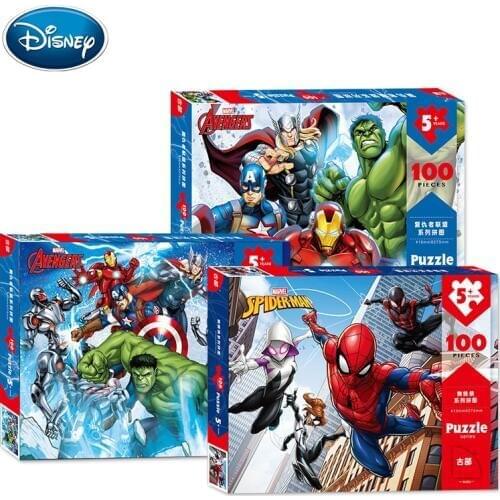 Disney Toys Puzzle Spider-Man Avengers 100 Childrens Plane Puzzle