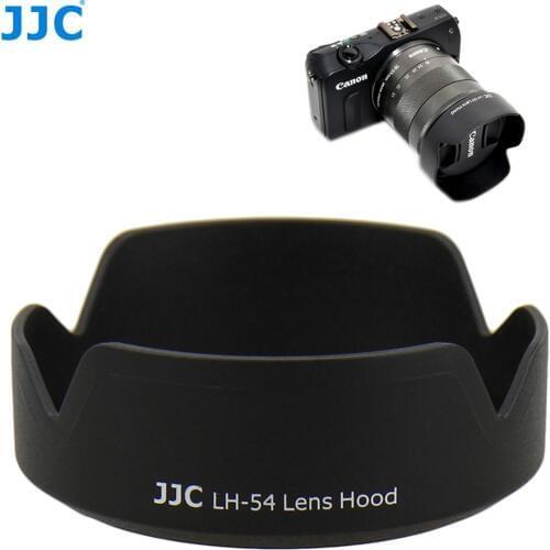 JJC Camera Lens Hood for Canon EF-M 18-55mm Lens On Canon EOS M200 M100 M50 M10 M6 Mark II M5 M3 Replaces Canon EW-54 Lens Shade