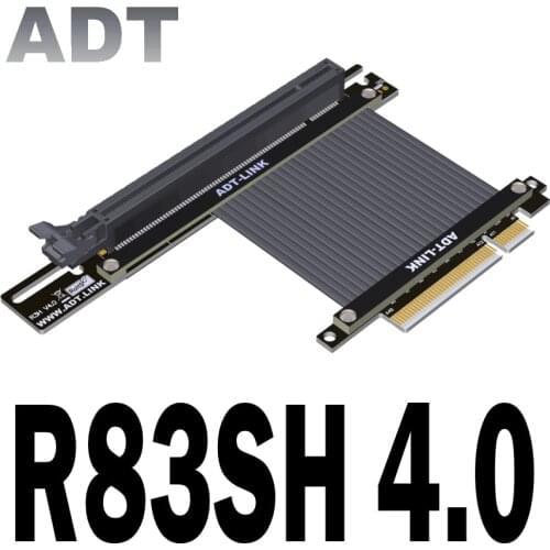 PCIe Riser Cable, 4.0 X8 X16 PCI Express Riser Extender 4.0 , 90 Degree GUP Riser Cable for Graphics Card Vertical Mount Updated