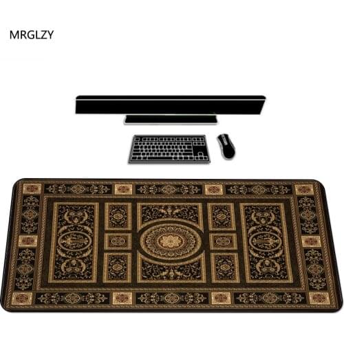 MRGLZY Beautiful Persian Carpet Design Unique Gamer Mouse Pad Keyboard Rest 400X900MM Keyboard Pad Mouse Mat Gaming Pc
