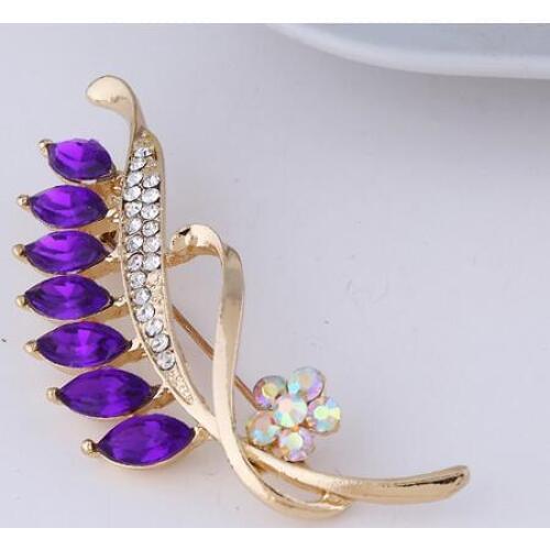 Creativity Feather Brooch Jewelry For Women/men Fashion Jewelry Brooch Pins Metal Scarf Wedding Gift Diy Jewellery Accessories