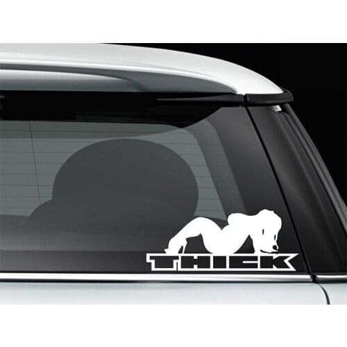 LKT 6.5x3.5 Inch Thick Mud Flap Girl Wall Door Window Car Window Decal Bumper Sticker