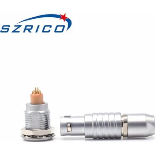 M12 1B FGG EGG 2 3 4 5 6 7 8 10 12 14 16 Pin Male Plug Female Socket Push Pull Cable Electronic Connector