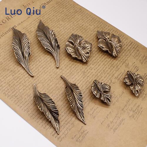 Multipurpose small handle, European style, antique leaves, small handle, closet, drawer, American pair