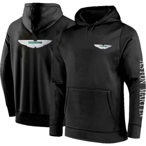 2021 New Mens Aston Martin Brand Solid Sweatshirt Fashion Mens Hoodie Spring Autumn Winter Popular Hip Hop Hoodie Male
