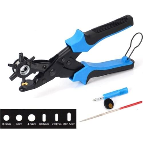 New Leather Belt Punch Plier Round oval Hole Perforator Tool For Watchband Cards Leather Belt Puncher tool