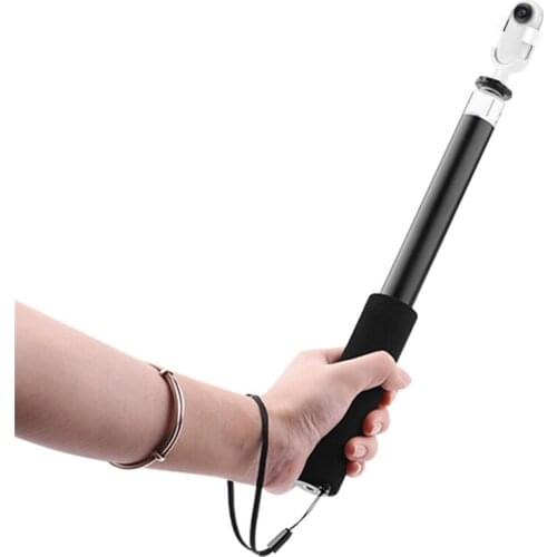 Expanding Fixed 1/4 Mount Adapter w/ Extension Pole Selfie Stick Tripod for Insta360 Go Action Camera Accessories