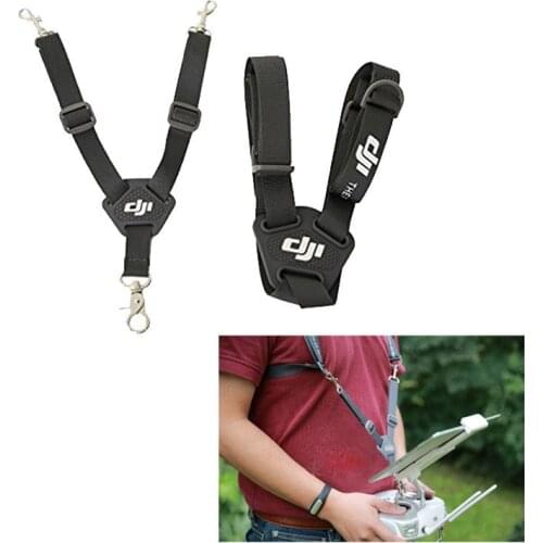 Adjustable Dual Shoulder Belt Neck Strap Remote Controller Sling Transmitter Lanyard for DJI Phantom 4 / 3 / 2 Vision / Inspire