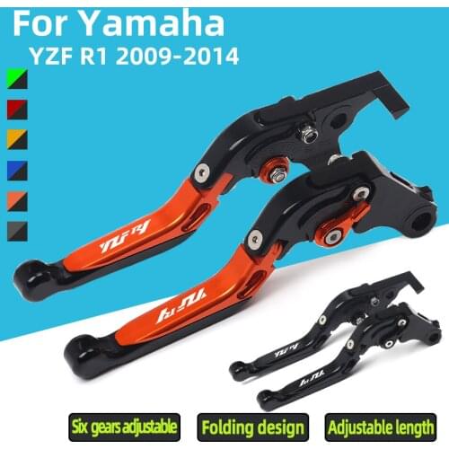 Clutch handle and Brake Levers with CNC Adjustable Extendable for motorcycle Yamaha YZF R1 2009 2010 2011 2012 2013 2014