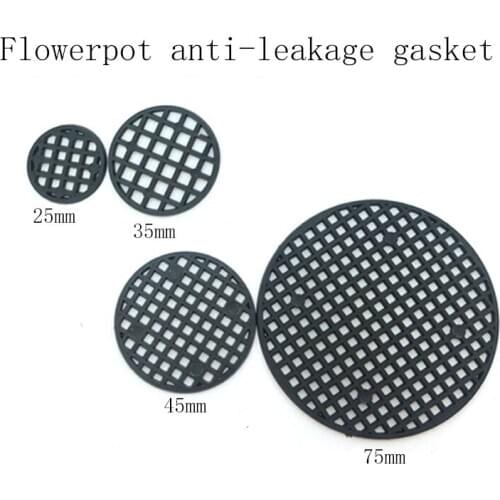 50 Pcs Leakproof Flower Pot Plastic Mesh Pad Gasket Prevent Hole Mat for Plants Soil Loss Breathable Net Bottom Bonsai Mesh