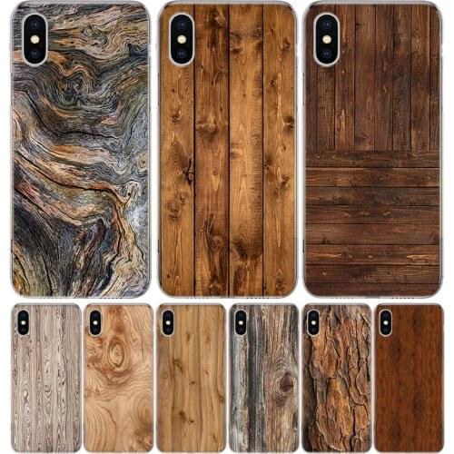 Wood Wooden Pattern Silicon Phone Case For Apple IPhone 11 12 Pro X XR XS Max 7 8 6 6S Plus 7G 6G 5S SE + Pattern Cover Coque Sh
