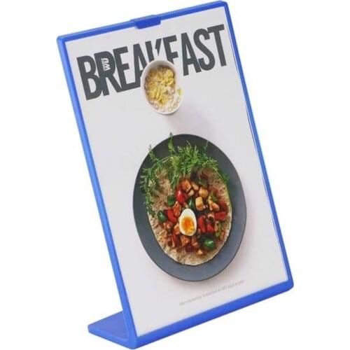 A4 Acrylic Cover Pp L Label Stand Sign Price Menu Card Display Rack Menu Table Frame Picture Photo Display Rack Table Desktop